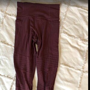Athleta Salutation Stash High Rise Moto Style Leggings - Size XS